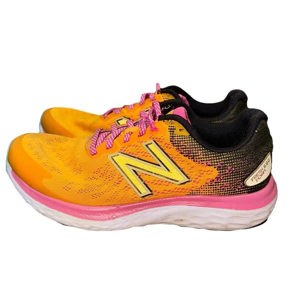 New Balance 680v7 Fresh Foam W680YW7 Low Orange Pink Running Shoes‎ Women's 6